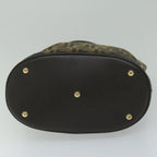 FENDI Zucca Canvas Hand Bag Black Brownep2499