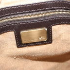 FENDI Zucca Canvas Hand Bag Black Brownep2499