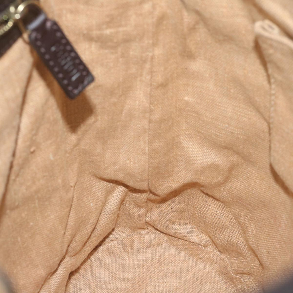 FENDI Zucca Canvas Hand Bag Black Brownep2499