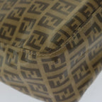 FENDI Zucchino Canvas Mamma Baguette Shoulder Bag Brownep2513