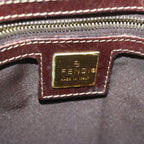 FENDI Zucchino Canvas Mamma Baguette Shoulder Bag Brownep2513