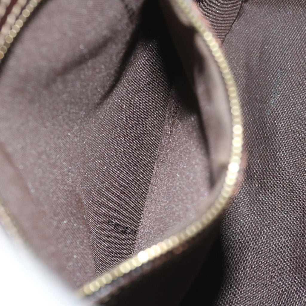 FENDI Zucchino Canvas Mamma Baguette Shoulder Bag Brownep2513