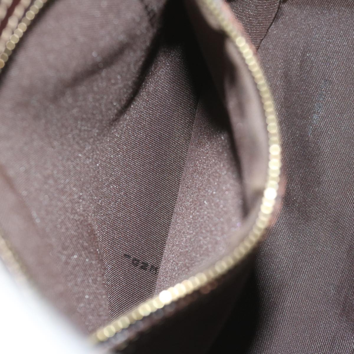 FENDI Zucchino Canvas Mamma Baguette Shoulder Bag Brownep2513