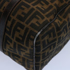 FENDI Zucca Canvas Hand Bag Black Brown 2119 16327 089ep2529
