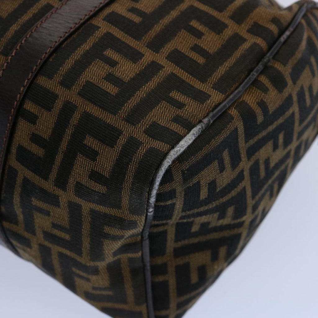 FENDI Zucca Canvas Hand Bag Black Brown 2119 16327 089ep2529