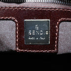 FENDI Zucca Canvas Hand Bag Black Brown 2119 16327 089ep2529