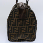 FENDI Zucca Canvas Hand Bag Black Brown 2119 16327 089ep2529