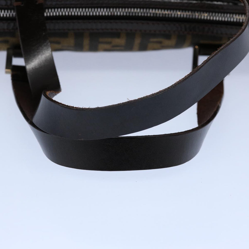 FENDI Zucca Canvas Hand Bag Black Brown 2119 16327 089ep2529