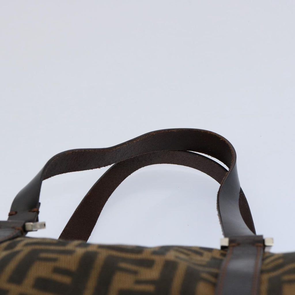 FENDI Zucca Canvas Hand Bag Black Brown 2119 16327 089ep2529