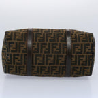 FENDI Zucca Canvas Hand Bag Black Brown 2119 16327 089ep2529