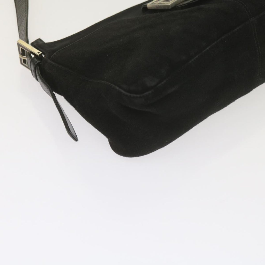 FENDI Mamma Baguette Shoulder Bag Suede Blackep2539