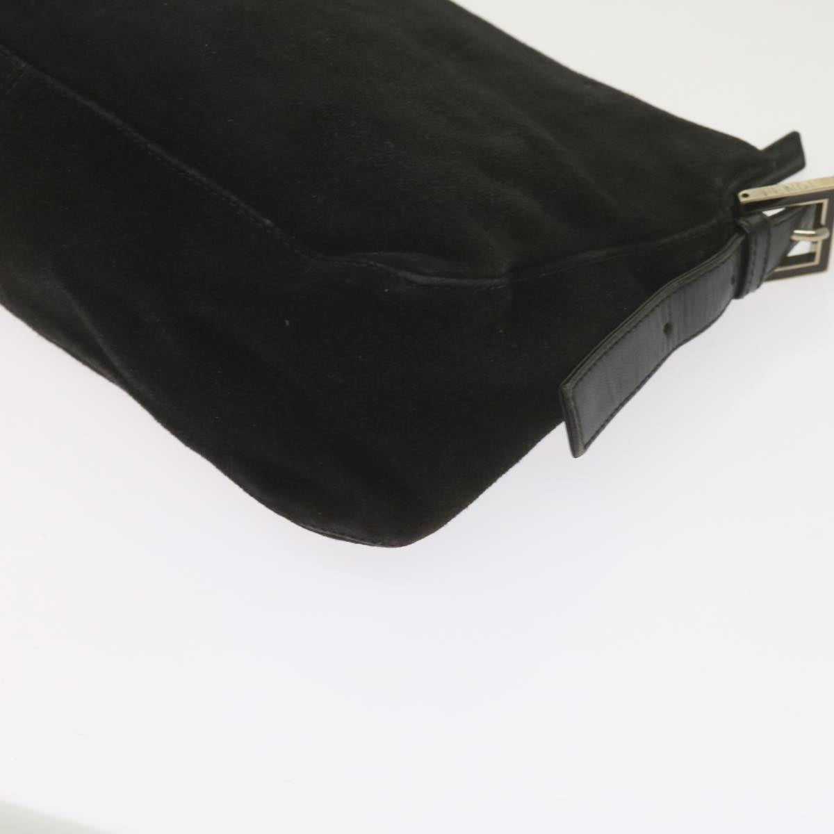 FENDI Mamma Baguette Shoulder Bag Suede Blackep2539