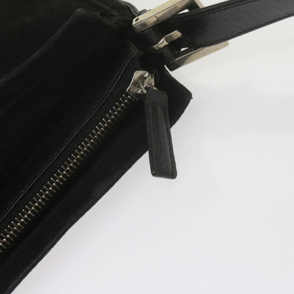 FENDI Mamma Baguette Shoulder Bag Suede Blackep2539