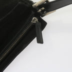 FENDI Mamma Baguette Shoulder Bag Suede Blackep2539