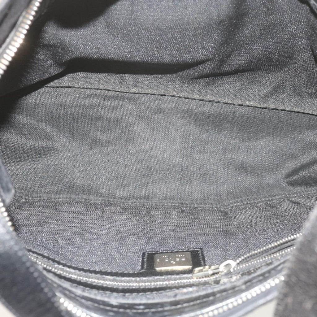 FENDI Mamma Baguette Shoulder Bag Suede Blackep2539