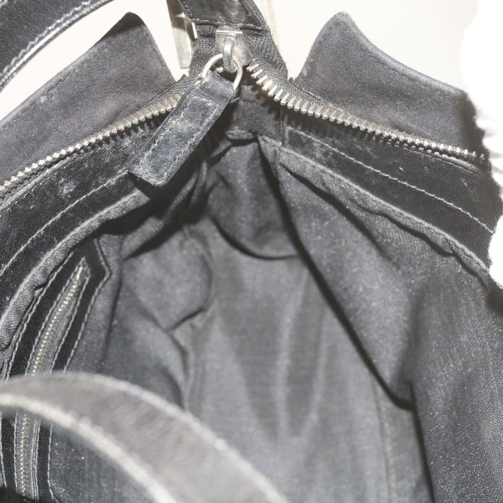 FENDI Mamma Baguette Shoulder Bag Suede Blackep2539