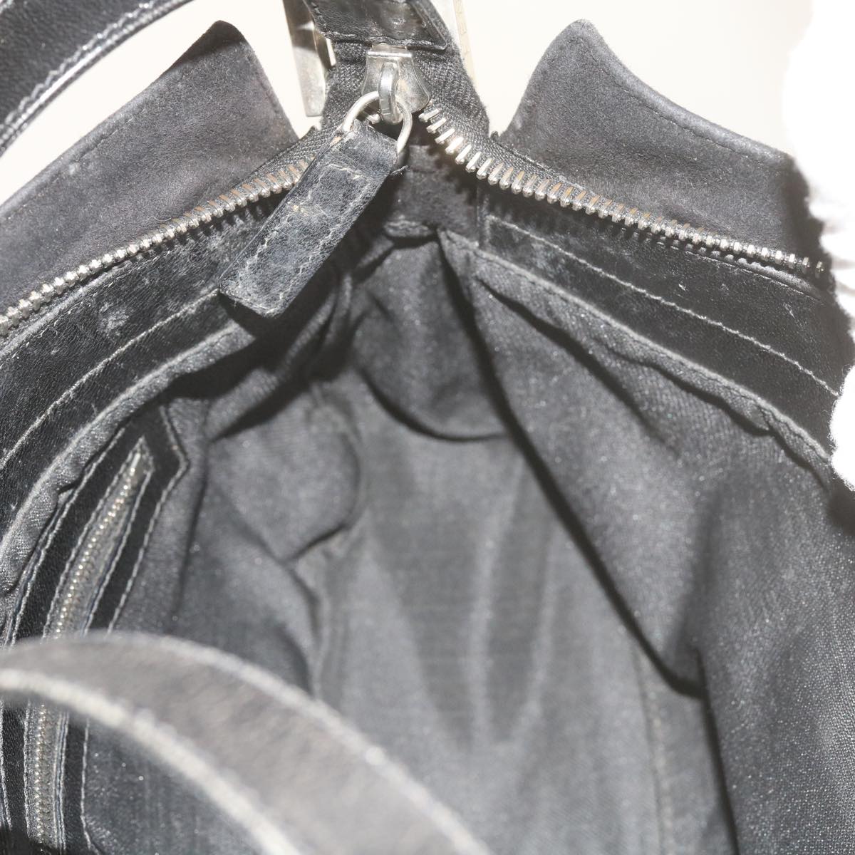 FENDI Mamma Baguette Shoulder Bag Suede Blackep2539