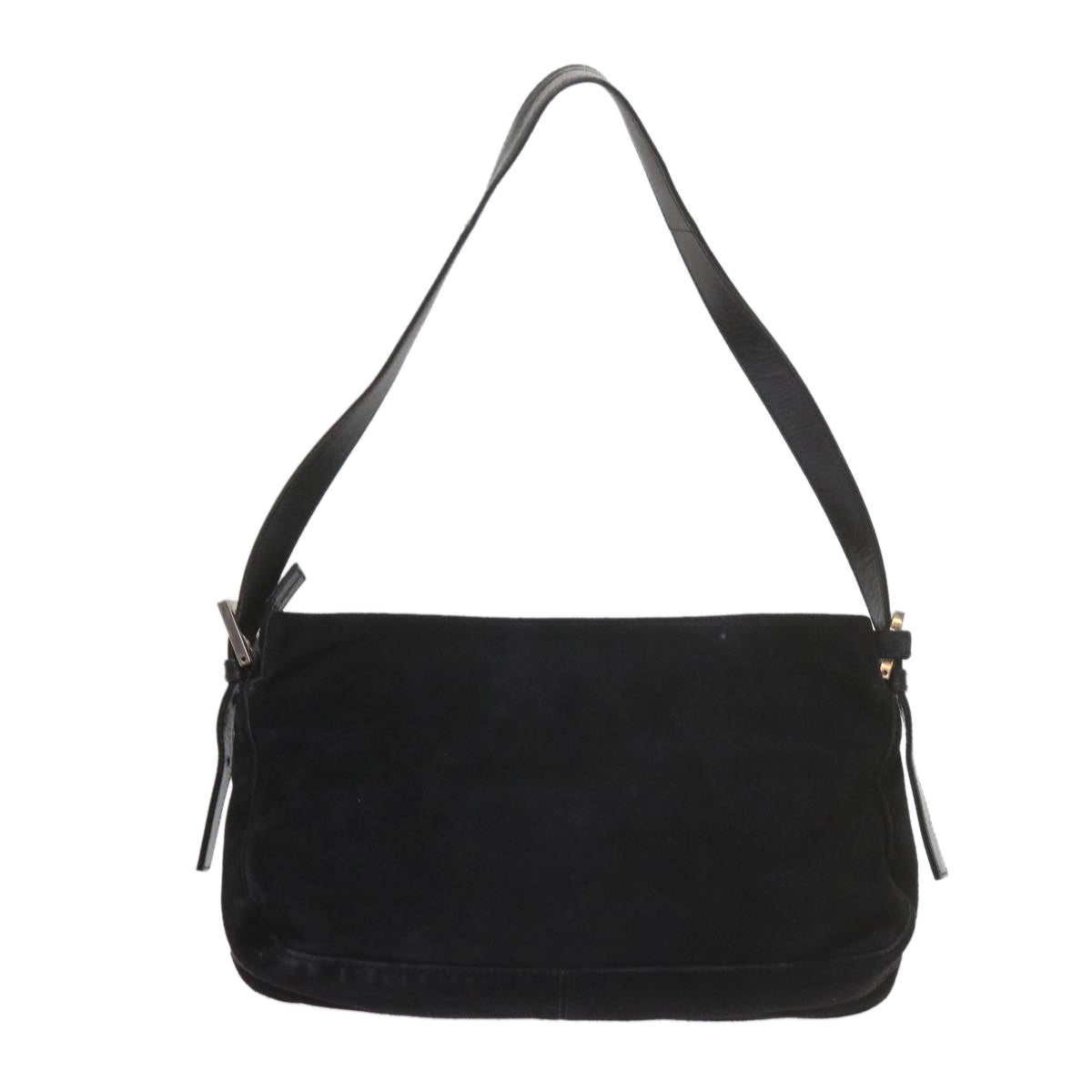 FENDI Mamma Baguette Shoulder Bag Suede Blackep2539