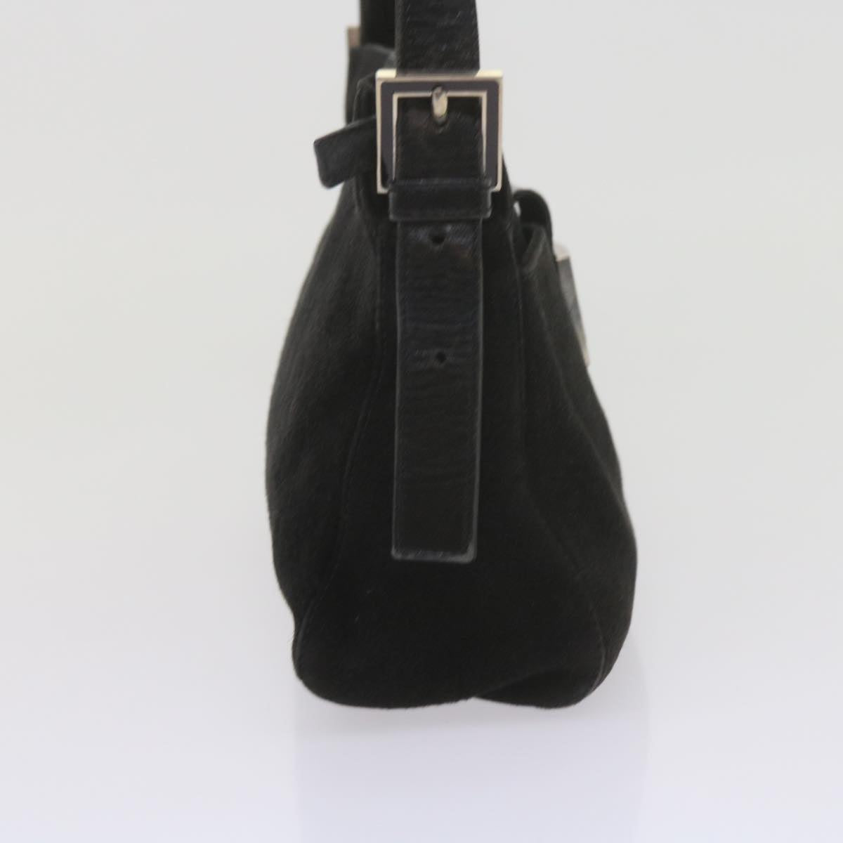 FENDI Mamma Baguette Shoulder Bag Suede Blackep2539