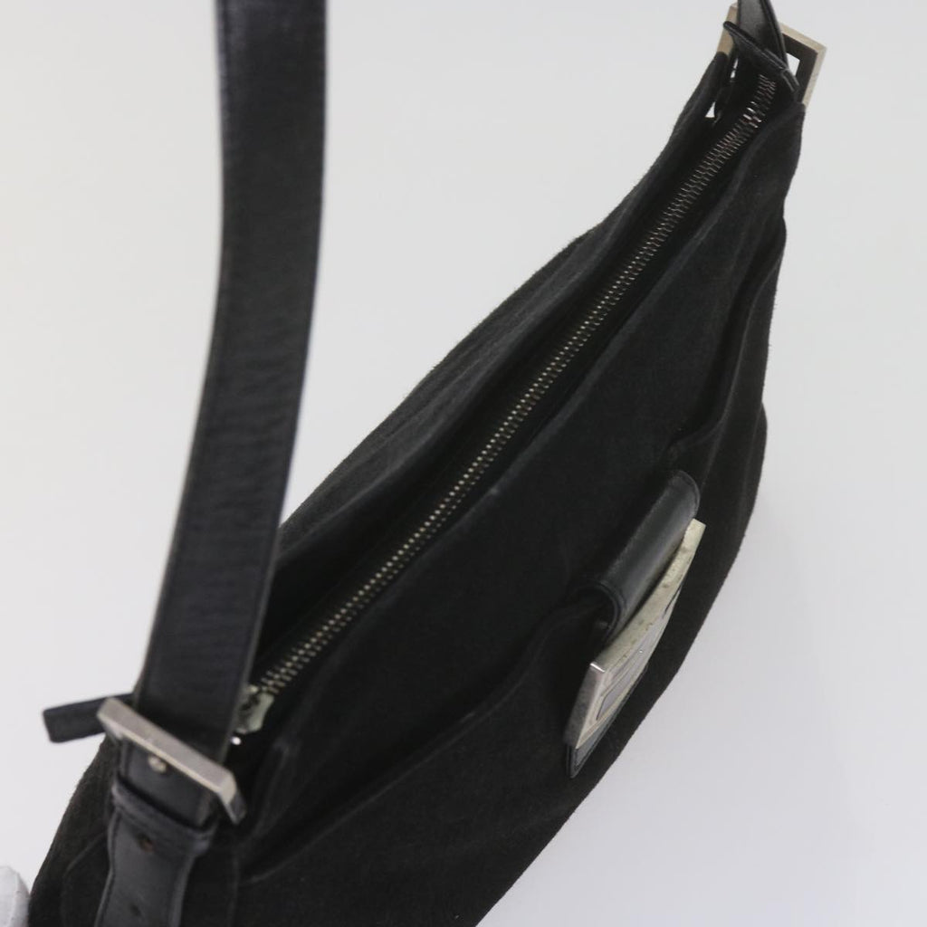 FENDI Mamma Baguette Shoulder Bag Suede Blackep2539