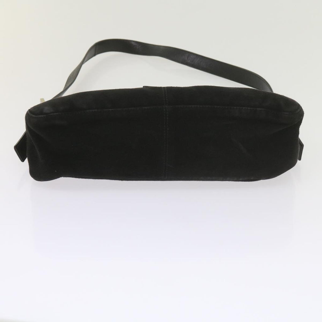 FENDI Mamma Baguette Shoulder Bag Suede Blackep2539