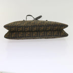 FENDI Zucca Canvas Mamma Baguette Shoulder Bag Black Brownep2540