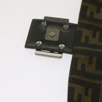 FENDI Zucca Canvas Mamma Baguette Shoulder Bag Black Brownep2540