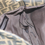 FENDI Zucca Canvas Mamma Baguette Shoulder Bag Black Brownep2540