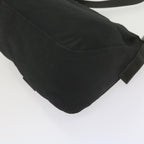 FENDI Mamma Baguette Shoulder Bag Nylon Black 2308 26325 008ep2543