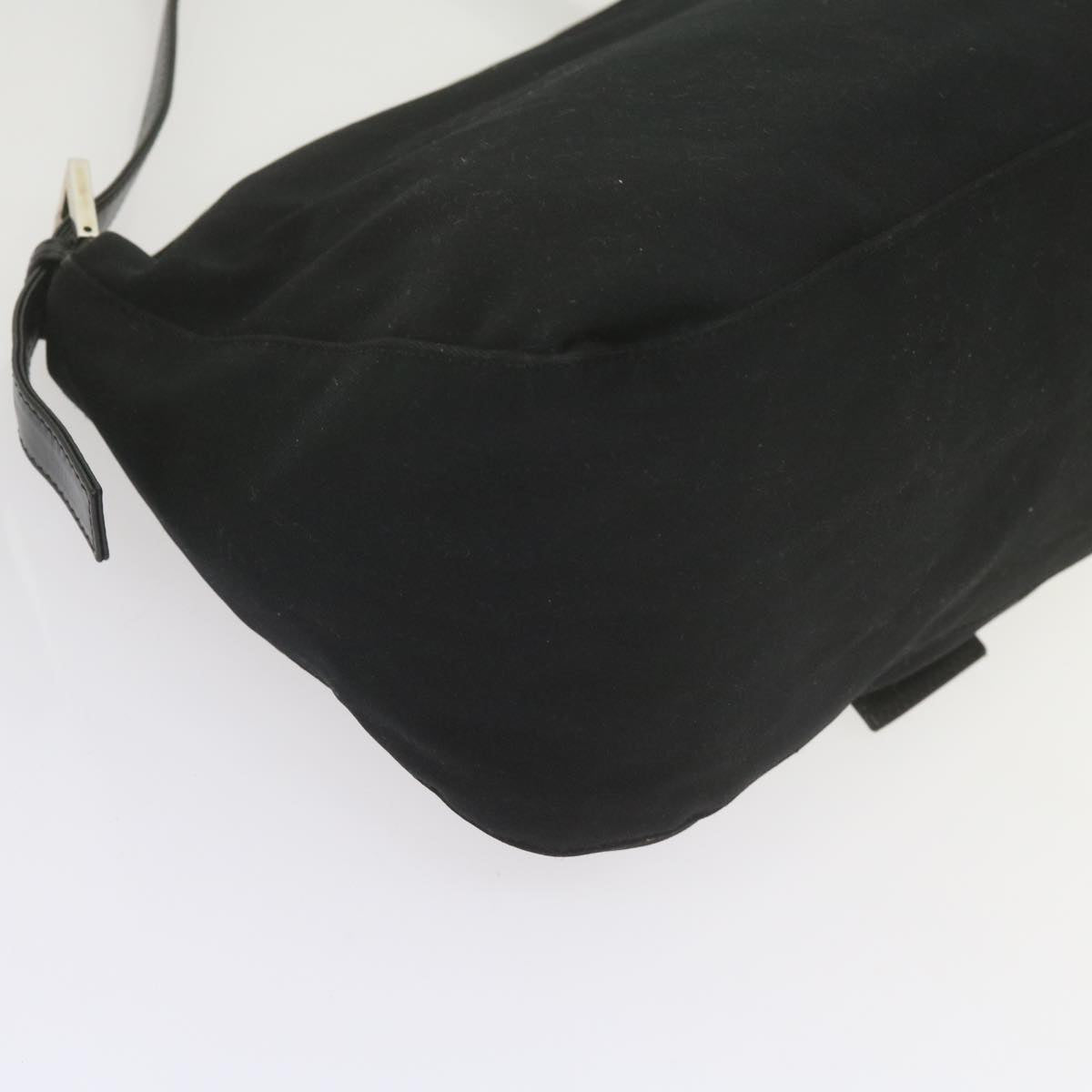 FENDI Mamma Baguette Shoulder Bag Nylon Black 2308 26325 008ep2543