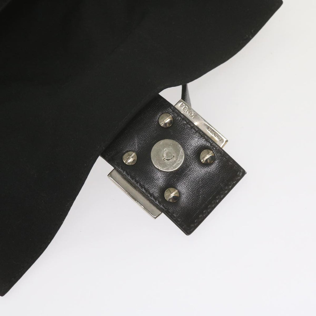 FENDI Mamma Baguette Shoulder Bag Nylon Black 2308 26325 008ep2543