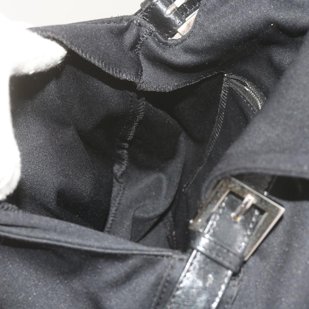 FENDI Mamma Baguette Shoulder Bag Nylon Black 2308 26325 008ep2543