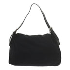FENDI Mamma Baguette Shoulder Bag Nylon Black 2308 26325 008ep2543