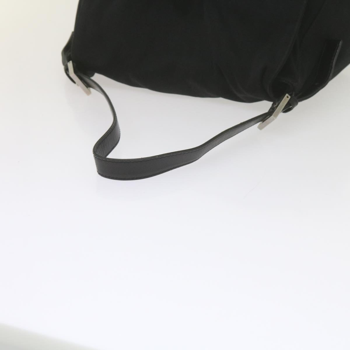 FENDI Mamma Baguette Shoulder Bag Nylon Black 2308 26325 008ep2543