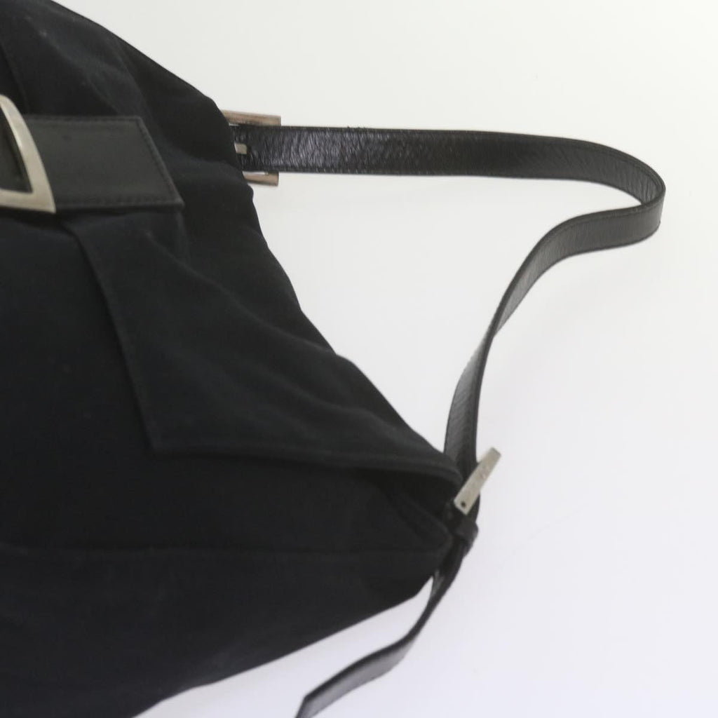 FENDI Mamma Baguette Shoulder Bag Nylon Black 2308 26325 008ep2543