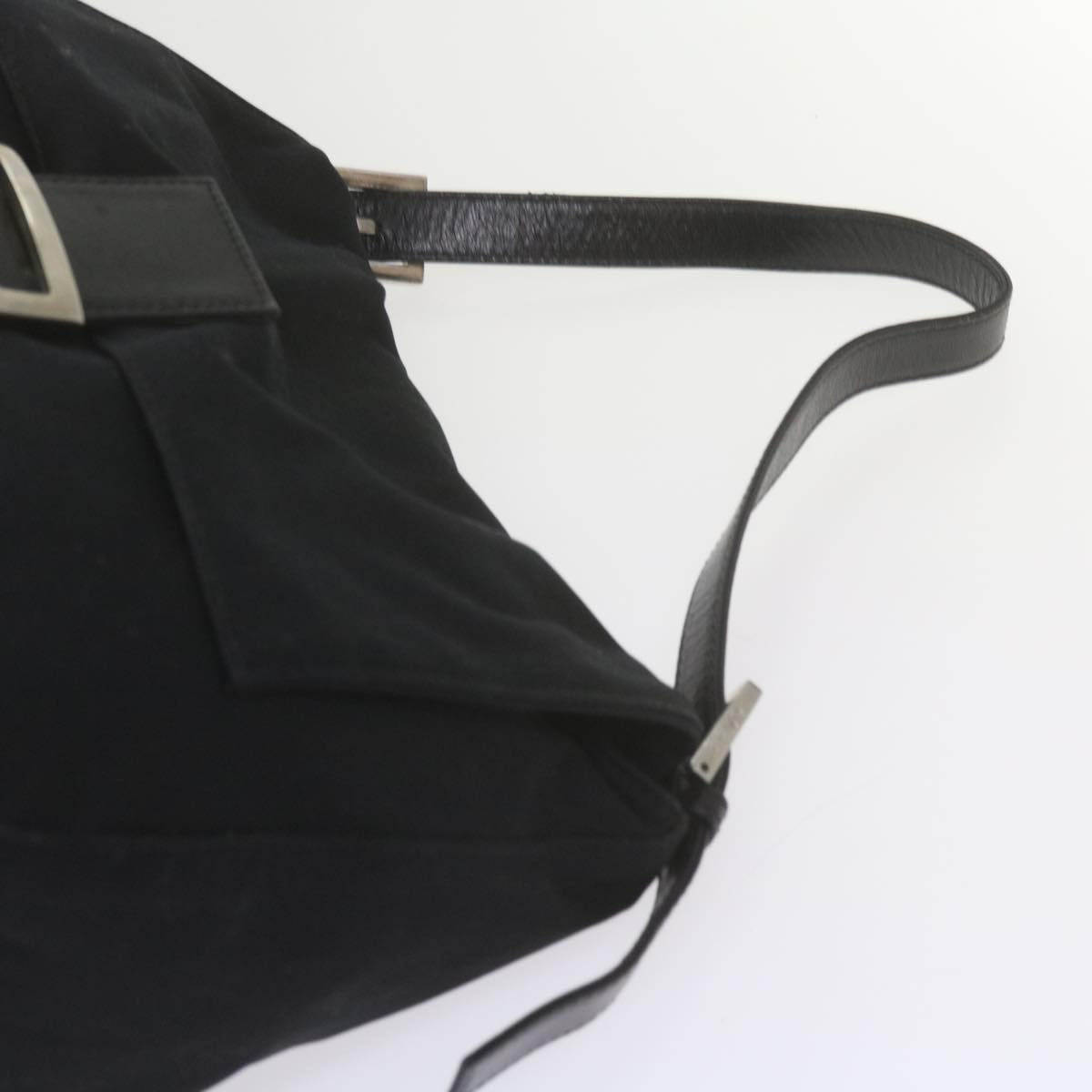 FENDI Mamma Baguette Shoulder Bag Nylon Black 2308 26325 008ep2543