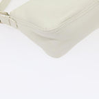 FENDI Mamma Baguette Shoulder Bag Leather Whiteep2545