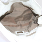 FENDI Mamma Baguette Shoulder Bag Leather Whiteep2545