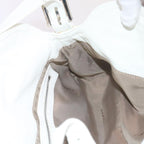 FENDI Mamma Baguette Shoulder Bag Leather Whiteep2545