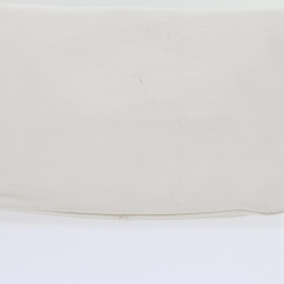 FENDI Mamma Baguette Shoulder Bag Leather Whiteep2545