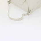 FENDI Mamma Baguette Shoulder Bag Leather Whiteep2545