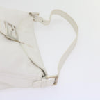 FENDI Mamma Baguette Shoulder Bag Leather Whiteep2545
