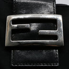 FENDI Mamma Baguette Shoulder Bag Nylon Black 2321 26569 018ep2547