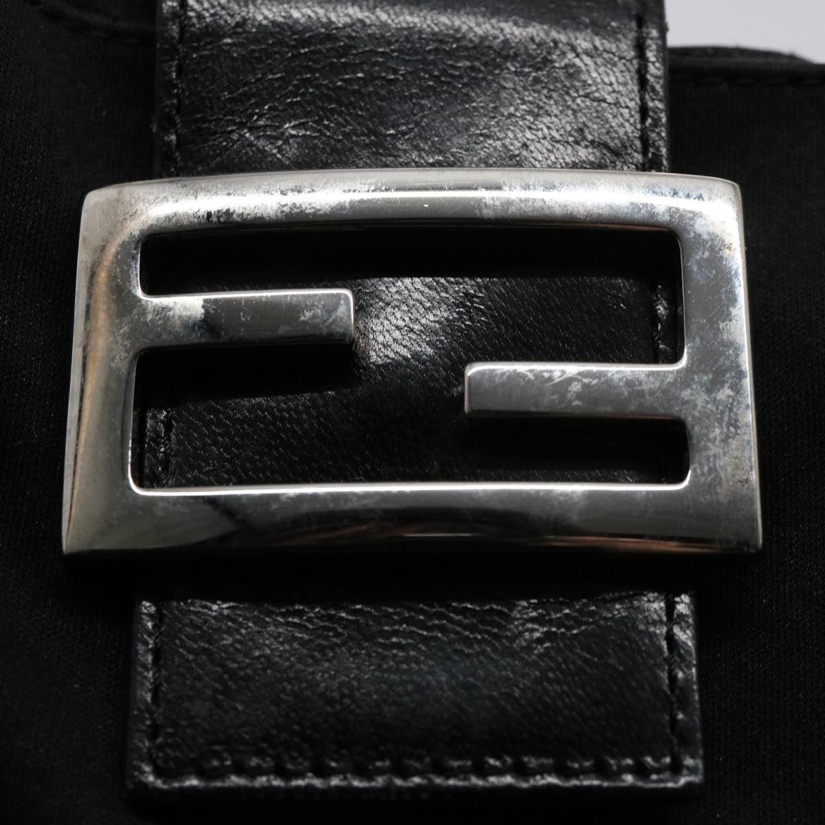 FENDI Mamma Baguette Shoulder Bag Nylon Black 2321 26569 018ep2547