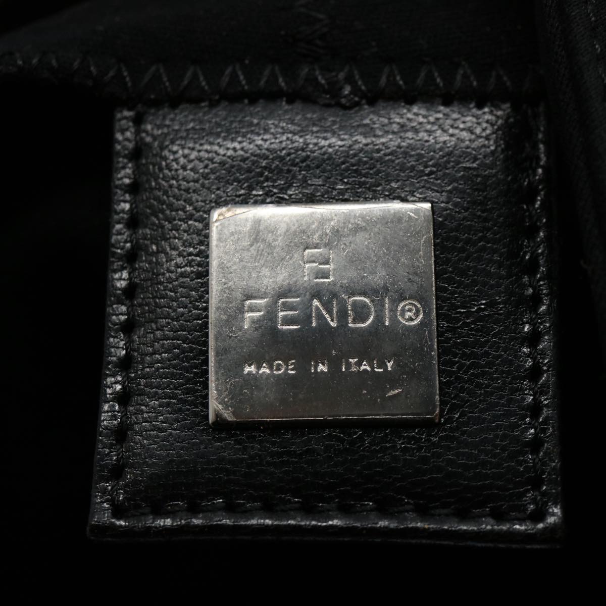 FENDI Mamma Baguette Shoulder Bag Nylon Black 2321 26569 018ep2547