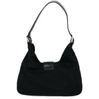 FENDI Mamma Baguette Shoulder Bag Nylon Black 2321 26569 018ep2547