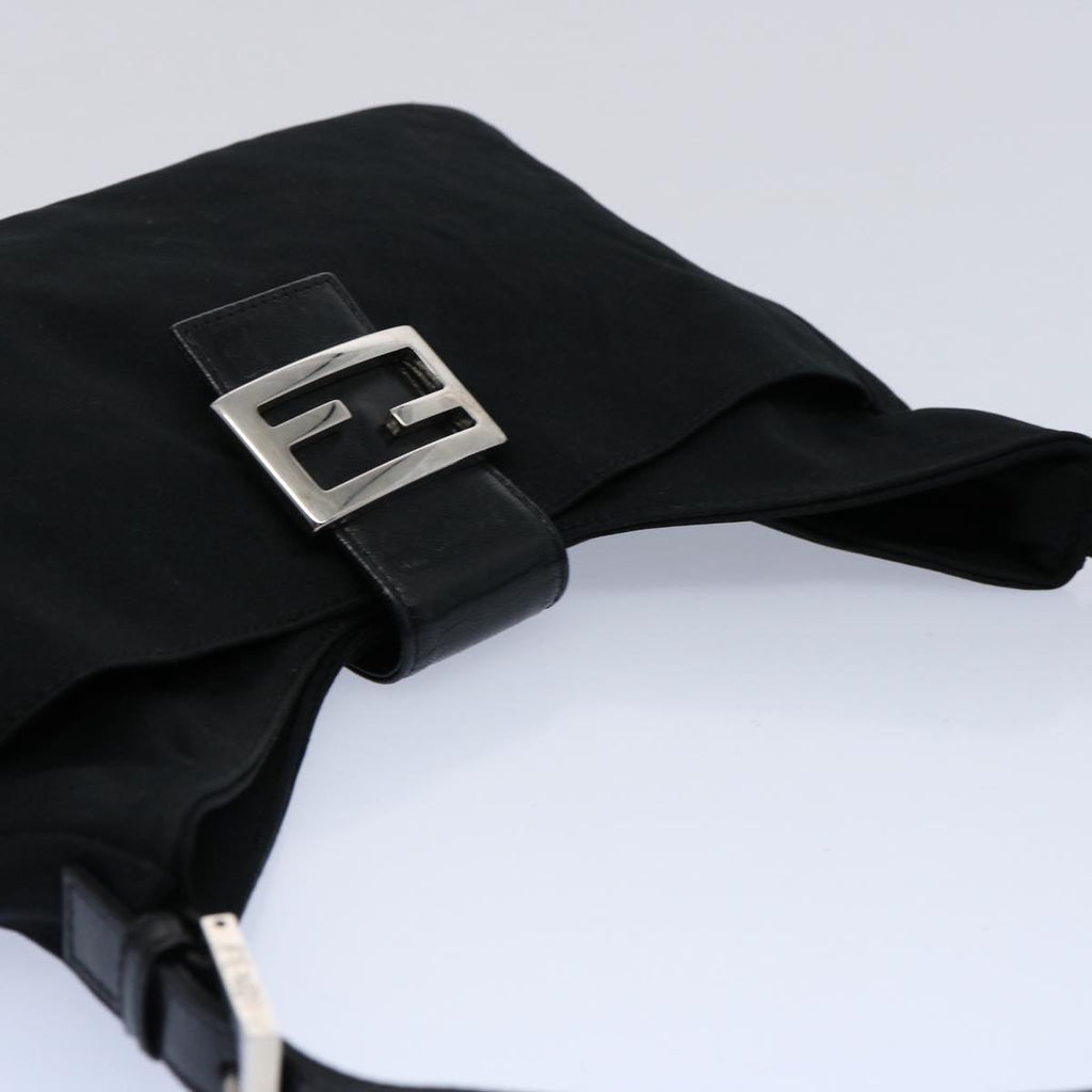 FENDI Mamma Baguette Shoulder Bag Nylon Black 2321 26569 018ep2547