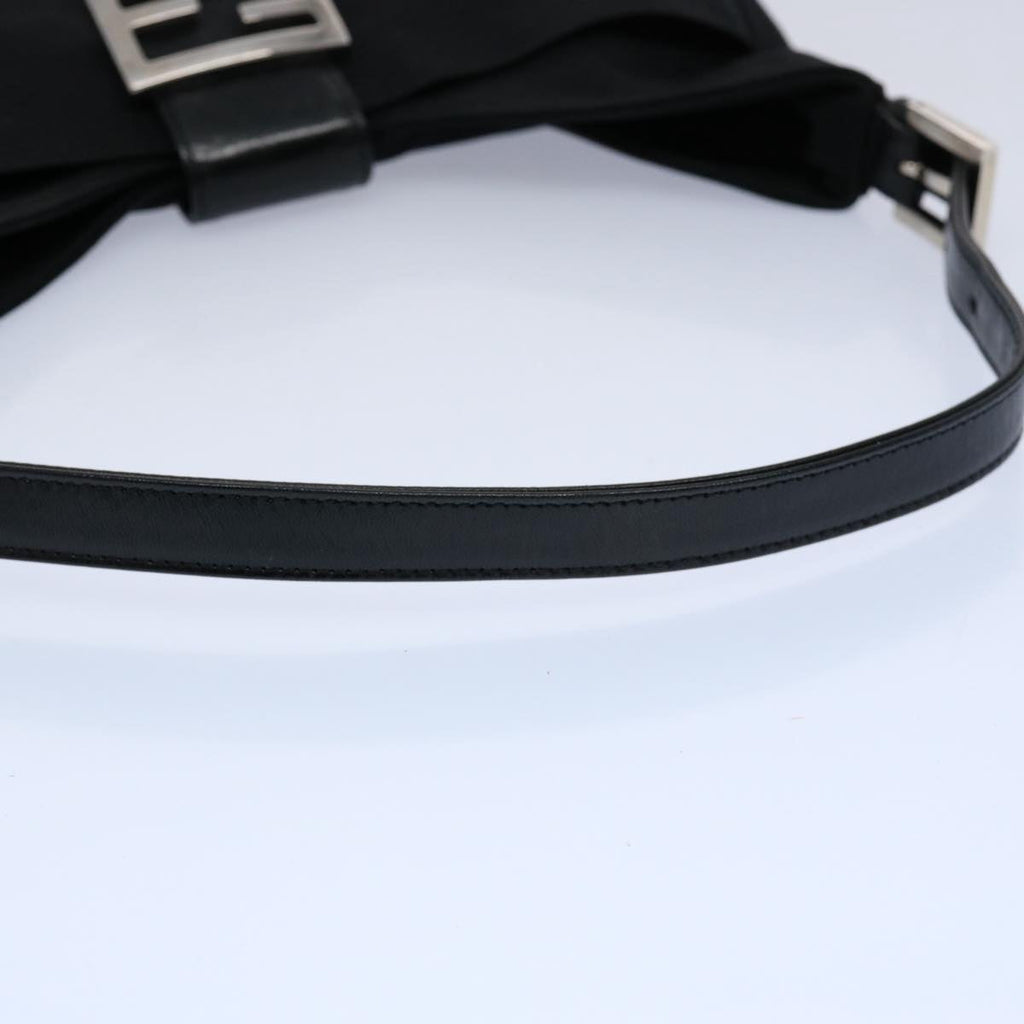 FENDI Mamma Baguette Shoulder Bag Nylon Black 2321 26569 018ep2547