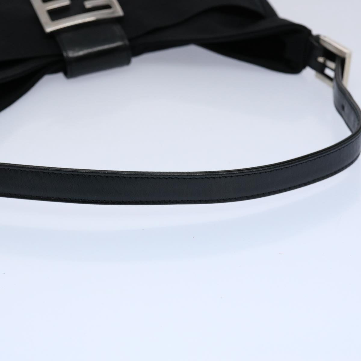 FENDI Mamma Baguette Shoulder Bag Nylon Black 2321 26569 018ep2547