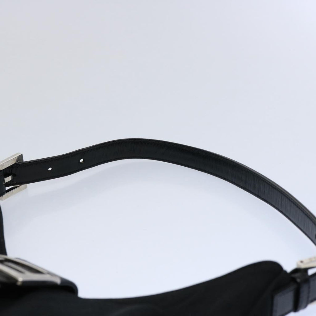 FENDI Mamma Baguette Shoulder Bag Nylon Black 2321 26569 018ep2547